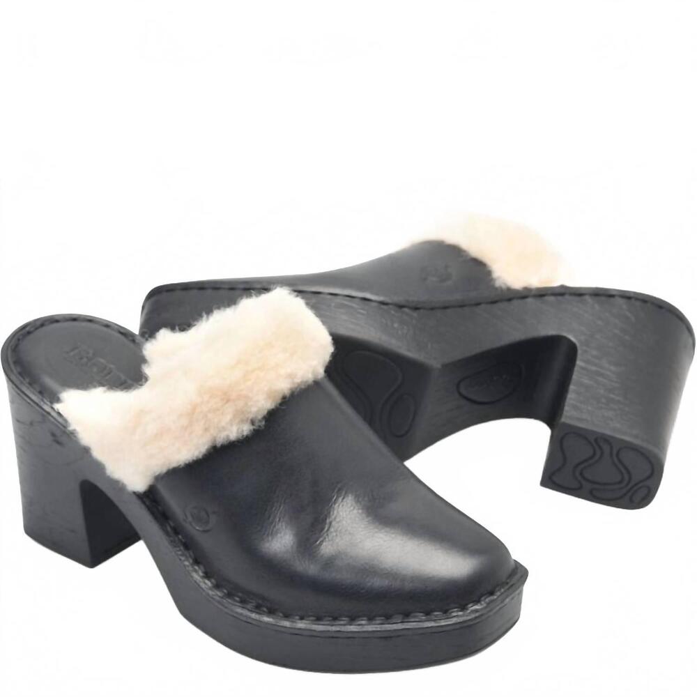 NEW BORN women's hope heeled clog in black